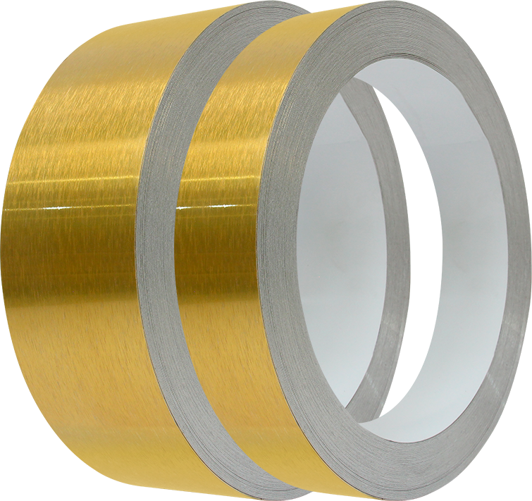 Canto de Aluminio para Letras 3D TACH-PANEL - Oro Cromo (8.8cm x 42mts)