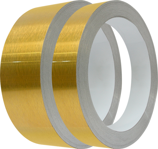 Canto de Aluminio para Letras 3D TACH-PANEL - Oro Cromo (8.8cm x 42mts)