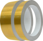 Canto de Aluminio para Letras 3D TACH-PANEL - Oro Cromo (8.8cm x 42mts)