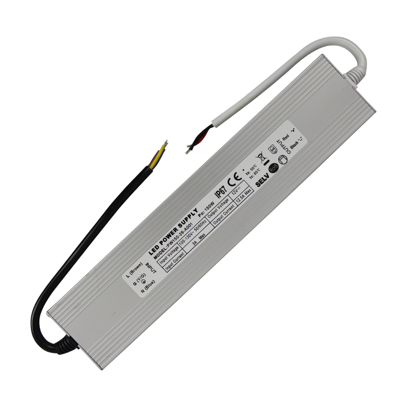 Fuente de Poder VinyLeds - 150W, 110-240V, 12V
