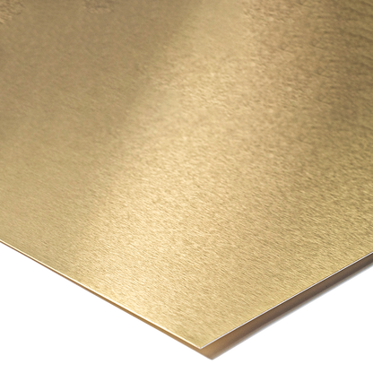 Lámina de Aluminio Anodizado TACH-PANEL - Oro Cepillado (1.22 x 2.44mts)