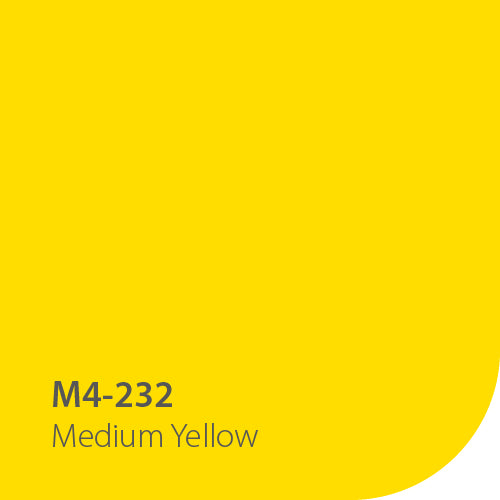 Vinilo de Corte M4 Metamark - Amarillo Medio 232 (0.61 x 50mts)