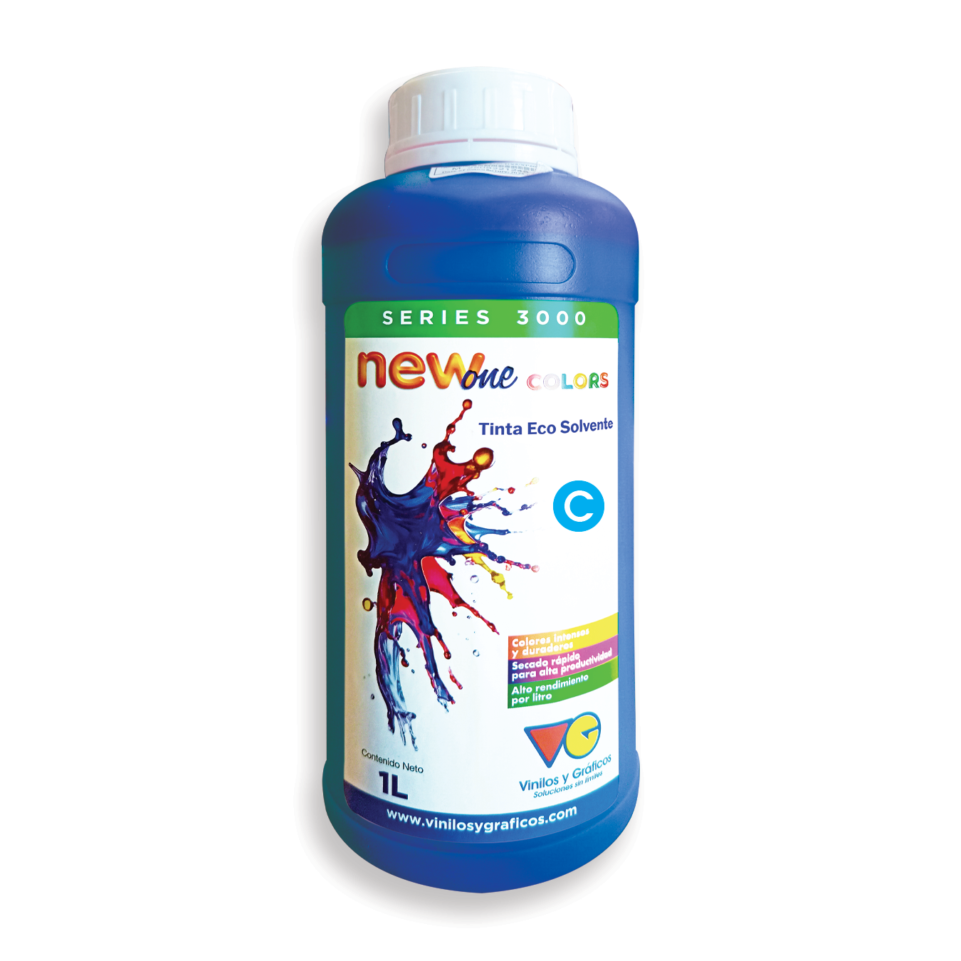 Tinta Eco-Solvente Serie 3000 New One Colors - Cyan para Epson