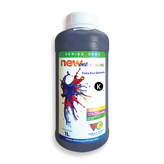 Tinta Eco-Solvente Serie 3000 New One Colors - Negro para Epson