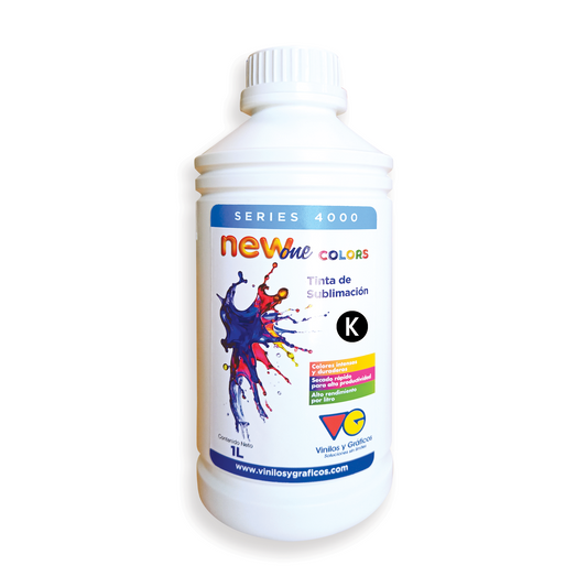 Tinta de Sublimación Serie 4000 New One Colors - Negro para Epson