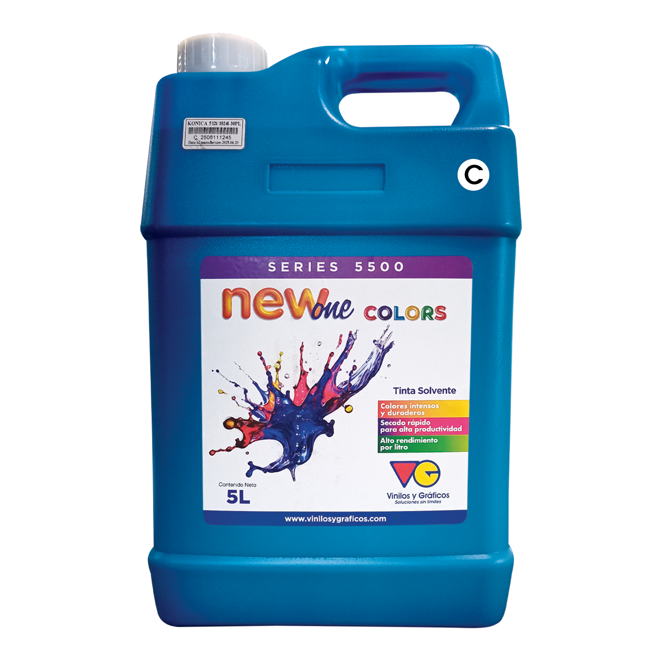Tinta Solvente Serie 5500 New One Colors - Cyan para Konica/Seiko