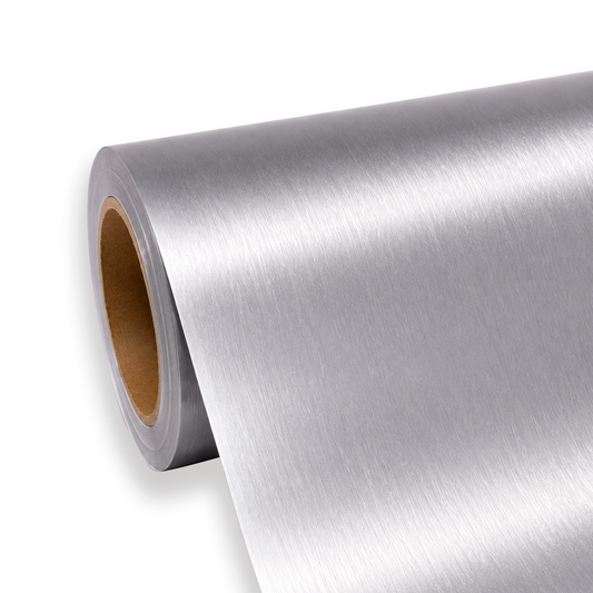 Vinilo Metalizado VinylGraph - Plata Cepillado (1.22 x 50mts)