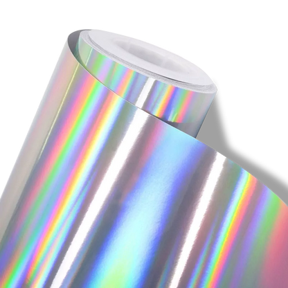 Vinilo Holográfico para Impresión VinylGraph - Tornasol Plata (1.27 × 50mts)