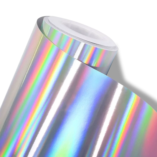 Vinilo Holográfico para Impresión VinylGraph - Tornasol Plata (1.27 × 50mts)